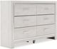 Signature Design by Ashley® Altyra 6-Piece White King Panel Bed Set-5