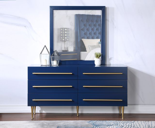 Meridian Furniture Marisol Navy Mirror-1