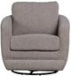 LH Home Feather Baltimo Boucle Greige/Matte Black Swivel Glider Chair-3