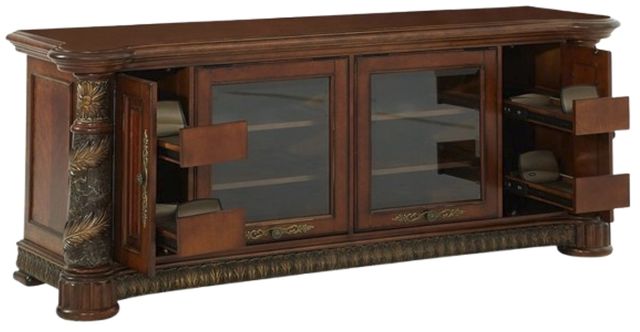 Michael Amini® Villa Valencia Classic Chestnut Entertainment Base-3