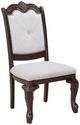 Crown Mark Kiera Coffee Brown Upholstered Dining Side Chair-0