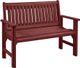 C.R. Plastics Generation Line Burgundy Garden Bench-0