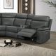 Furniture of America® Oliverus Dark Gray Power Sectional-3
