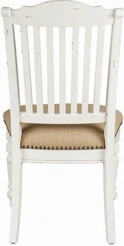 Coaster® Simpson Vintage White Side Chair-1
