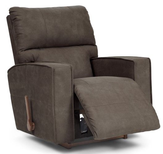 La-Z-Boy® Maddox Smoke Manual Rocking Recliner-4