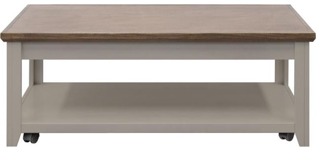 Legends Home Ithaca Bourbon Coffee Table with Sandstone Base-0