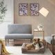Olliix by Martha Stewart Bella Brown 20" x 25" + 5.5" Pet Couch-1