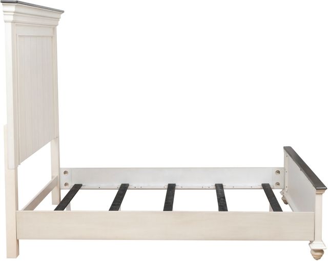 Powell® Carrington Antique White/Brown Queen Panel Bed-3