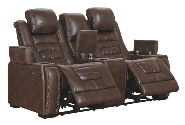 Signature Design by Ashley® Game Zone Bark Power Reclining Loveseat-0