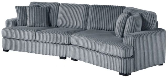 Homelegance® Warwick 2-Piece Gray Crurved Sectional-0