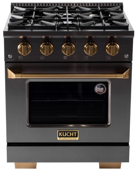 Kucht Professional KEG Series 30" Titanium Stainless Steel Pro Style Natural Gas Range-0