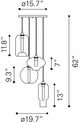 Zuo® Lambie Rust/Amber Ceiling Lamp-3