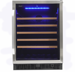 Silhouette® Stilton 24" Stainless Steel Wine Cooler