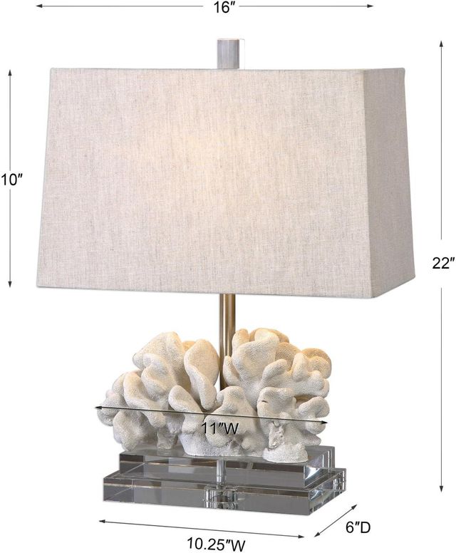 Uttermost® Coral Ivory/Taupe Table Lamp-2