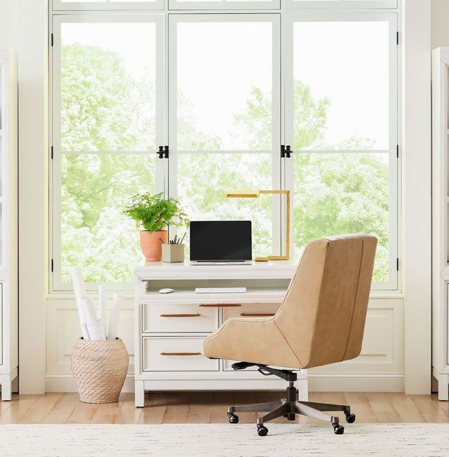 aspenhome® Alexander White Workstation/Combo File-1
