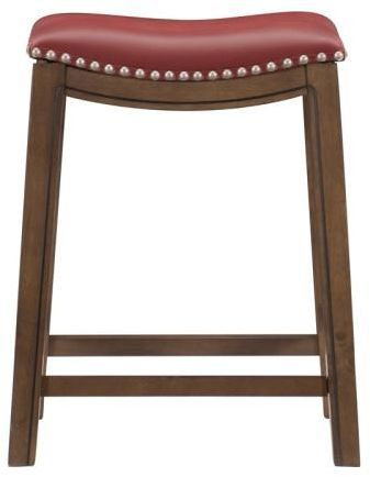 Homelegance® Ordway Brown/Red 24" Counter Stool-2