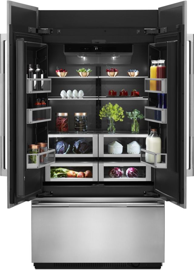 JennAir® 42" 24.2 Cu. Ft. Panel Ready Built-In French Door Refrigerator-2