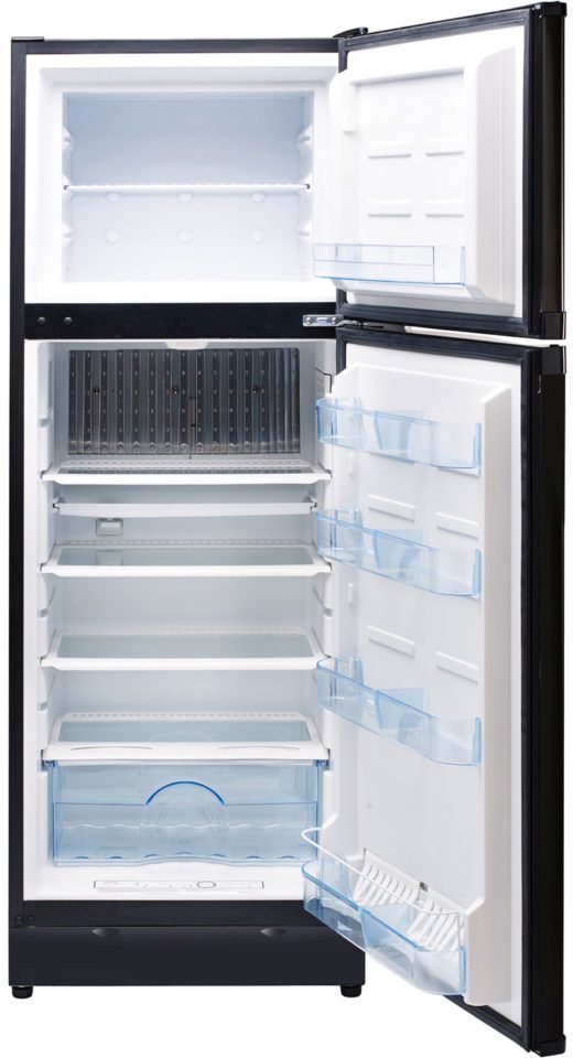Unique® Appliances 9.7 Cu. Ft. Black Standard Depth Freestanding Liquid Propane Top Freezer Refrigerator-1