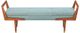 Olliix by INK+IVY Blue/Pecan Boomerang Bench-0