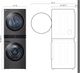 LG Black Steel 4.5 Cu. Ft. Washer, 7.4 Cu. Ft. Dryer Gas Laundry Center-3