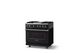 Viking® 5 Series 36" Onyx Pro Style Dual Fuel (LP) Range with Brushed Brass Trim-2