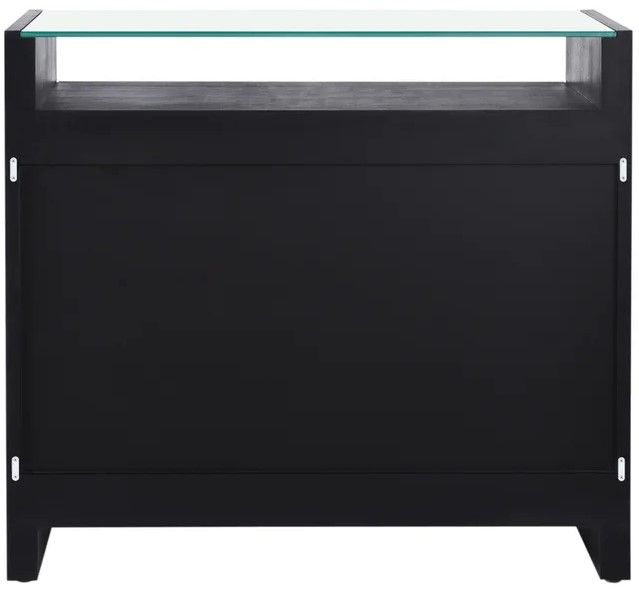 Stylecraft Dann Foley Lifestyle Black Drawer with Gold Glass Top-4