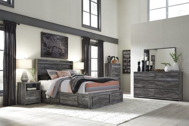 Signature Design by Ashley® Baystorm Gray Queen Storage Panel Bed-5