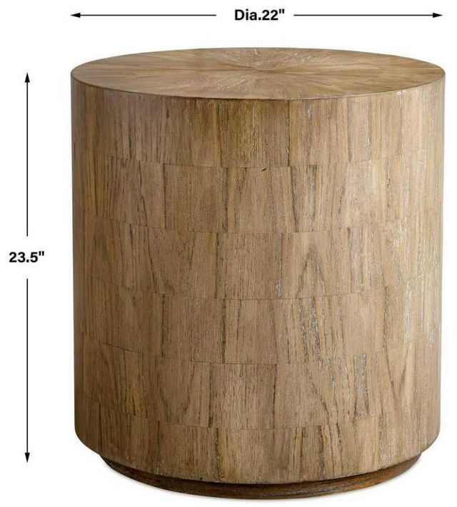 Uttermost® Nevis Oatmeal Side Table-1