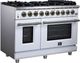 FORNO® Massimo Series Alta Qualita 48" White Pro Style Gas Range-2