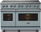 Viking® 5 Series 48" Novembery Sky Pro Style Induction Range with Polished Chrome Trim-4