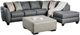 Furniture of America® Earl 2-Piece Gray Right-Arm Facing Sofa Sectional and Chaise-0