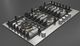 Fulgor Milano Matteo 400 Series 36" Brushed Stainless Steel Gas Cooktop with Polished Brass Burners-1