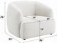 ACME Furniture Lucifer White Shimmer Chair-3