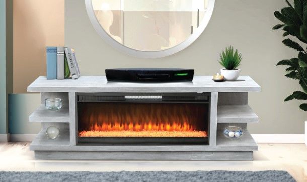Sunny Designs™ Light Gray Media Console-1