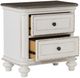 Homelegance® Baylesford Antique White/Brown-Gray Nightstand-3