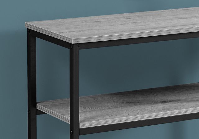Monarch Specialties Inc. Grey 48"L Black Metal Hall Console Table-2