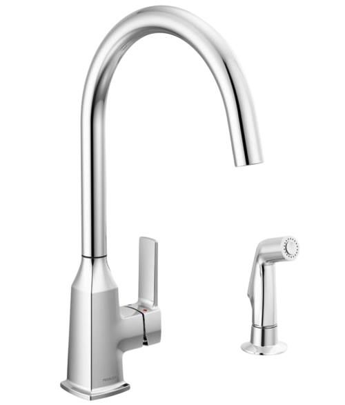Peerless Ezra® Chrome Single Handle Kitchen Faucet with Spray-0
