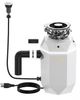 FORNO ACQUA® BrightDIAMOND 0.75 HP Continuous Feed Moonstone Garbage Disposal with Surround LED and Integrated Air Switch-0