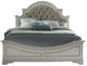 Liberty Furniture Magnolia Manor Antique White/Weathered Bark California King Upholstered Panel Bed-1