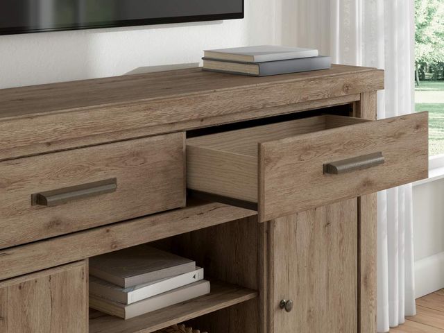 Signature Design by Ashley® Garistyn Brown LG TV Stand with Fireplace Option-2