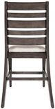 Jofran Inc. Lincoln Square Espresso/Light Cream Ladderback Counter Stool-2