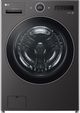 WM6998HBA | WDP6B - LG 5.0 Cu. Ft. Black Steel Washer Dryer Combo WITH PEDESTAL!-1