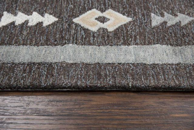 Rizzy Home Mesa Gray 5'x8' Rectangular Rug-3