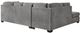 Signature Design by Ashley® Marelton 2-Piece Gray Left-Arm Facing Chaise Sleeper Sectional-2