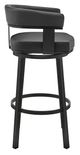 Armen Living Lorin Black 26" Swivel Counter Stool-2