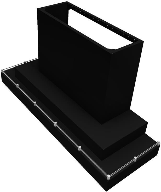 Vent-A-Hood® 60" Black Contemporary Wall Mount Range Hood-1