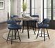 Homelegance® Crowley Blue Counter Swivel Chair-1