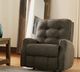Flexsteel® Customizable Devon Fabric Power Rocking Recliner with Power Headrest-2
