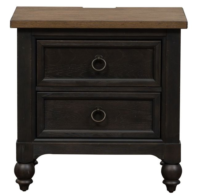 Liberty Furniture Americana Farmhouse Black Nightstand-2