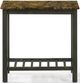 New Classic® Home Furnishings Eden Black Chairside Table with Espresso Top -1
